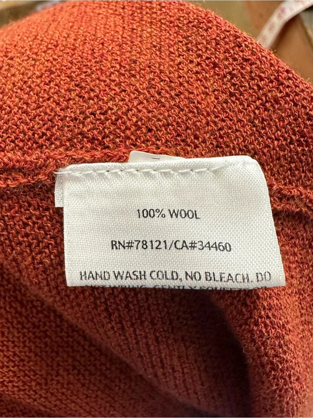 Eileen Fisher Open-Front Cardigan in Rust Orange